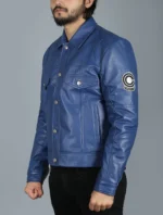 Capsule Corp Leather Jacket Blue for Men - The Jacket Place