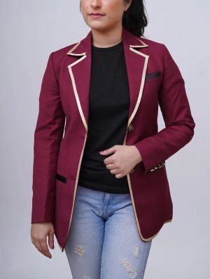 Buy Handmade Classroom of the Elite Cosplay Uniform Coat Maroon - The Jacket Place