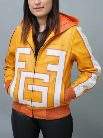 Buy Yellow Fatgum Hooded Costume Jacket for Women - The Jacket Place