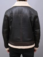 Stylish Inspired Leon Kennedy Cosplay Shearling Leather Jacket Black - The Jacket Place