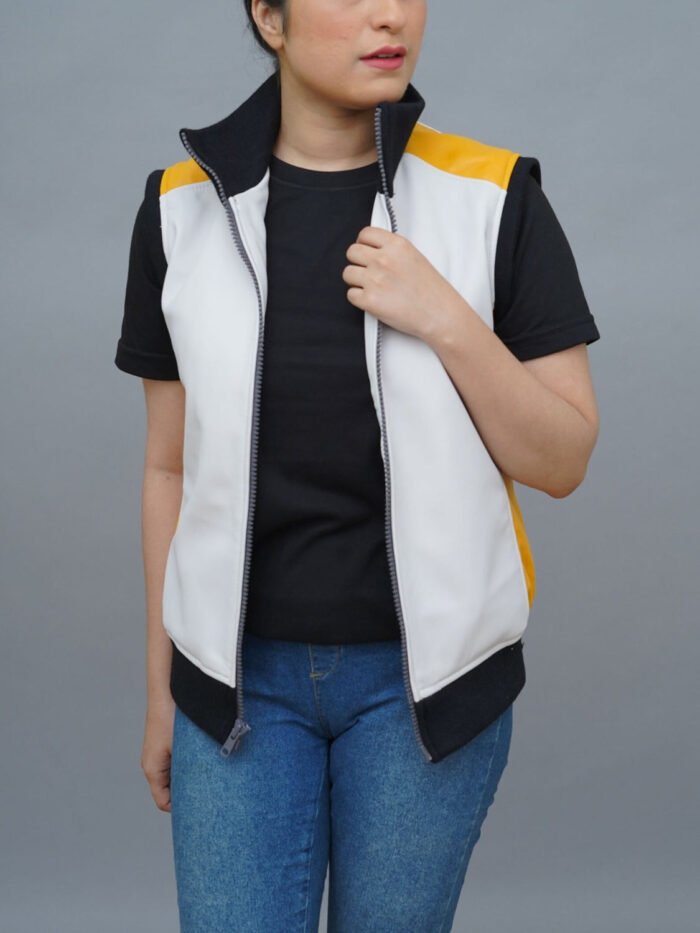 Kingdom Hearts 3 Riku Vest Yellow White Combo - The Jacket Place