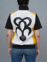 Yellow and White Kingdom Hearts 3 Riku Vest Jacket - The Jacket Place