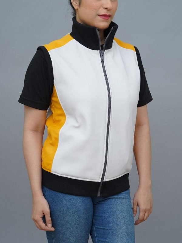 Yellow and White Kingdom Hearts 3 Riku Vest Costume - The Jacket Place