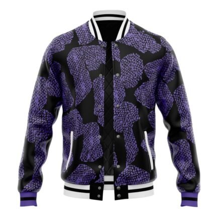 Kokushibo Pattern Demon Slayer Varsity Jacket