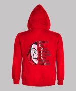 Elevate Style in La Casa De Papel Money Heist Hoodie Jacket Red