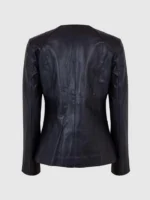 Buy Female Leather Biker Jacket Black