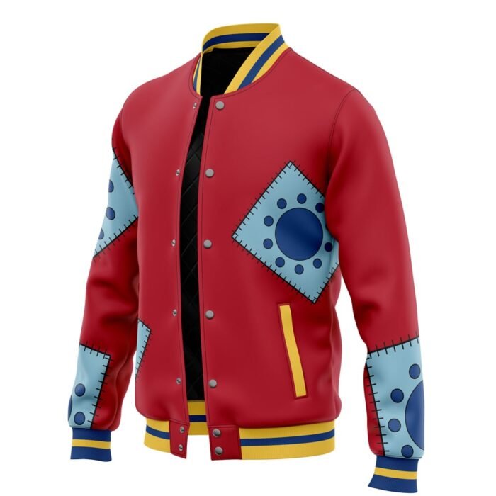 Luffy Wano Pattern OP Varsity Jacket for Men