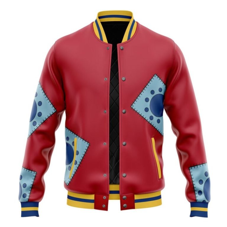 Luffy Wano Pattern OP Varsity Jacket