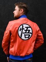 Elevate your style with Mens Dragon Orange Leather Jacket