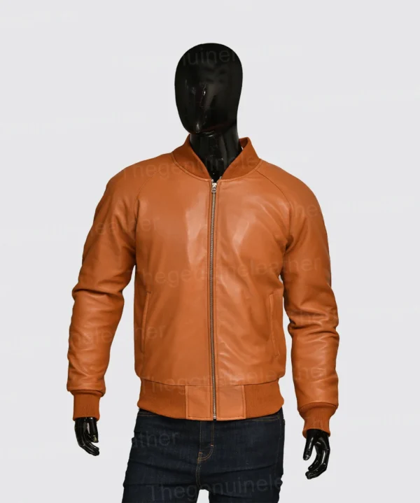 Shop Men’s Tan Brown Bomber Jacket