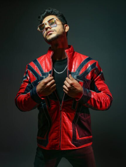 Buy Men's Handmade Spider Costume Jacket Red - The Jacket Place