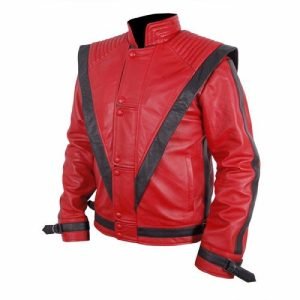 Buy Michael Jackson Thriller Leather Jacket Red Color - The Jacket Place