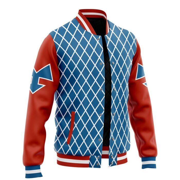 Buy Mista Guido Pattern JBA Red Blue Varsity Jacket