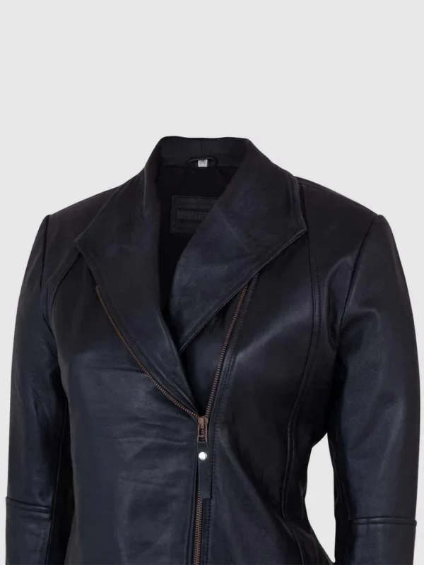 Buy Motorbike Sheep Leather Jacket in Black - The Jacket Place