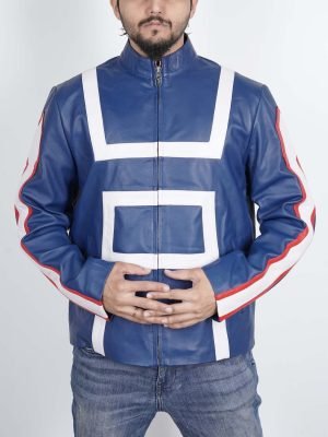 My Hero Academia Men's Inspired Blue Cosplay Costume Jacket - The Jacket Place