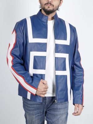 Buy Men's Inspired Blue Cosplay Costume Jacket - The Jacket Place