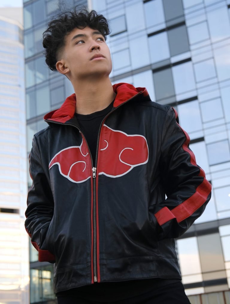 Inspired Itachi Costume Leather Jacket Black - The Jacket Place