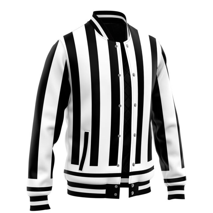 Buy Obanai Iguro Pattern DS Black & White Varsity Jacket