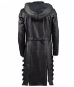 PUBG Black Hooded trench Coat for Men