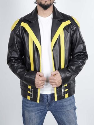Men's Poke Spark Yellow Team Leader Jacket Cosplay Outfit - The Jacket Place