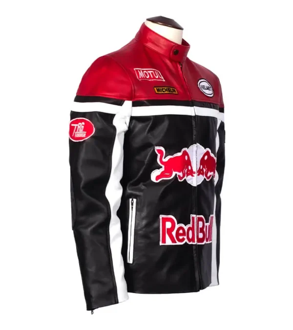 Men RED BULL Racing Leather Jacket