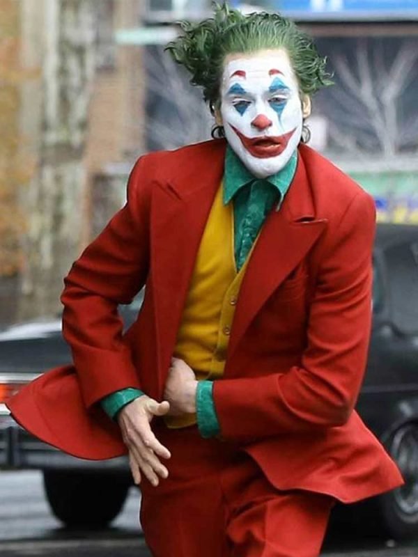 Halloween inspired Joker Joaquin Phoenix Red Suit