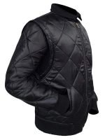 Buy Ryan Gosling Black Scorpion Puffer Leather Jacket