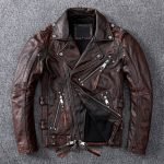 Buy Vintage Brown Motorcycle Leather Jacket for Men - The Jacket Place