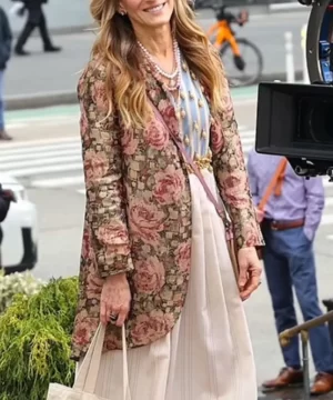 Beautiful Sarah Jessica Parker Floral Blazer Jacket