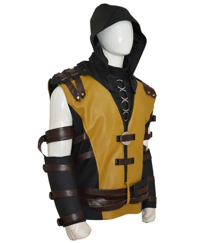 Mens Mortal Kombat Scorpion Hooded Jacket - The Jacket Place