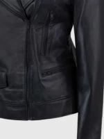 Buy Sheep Leather Jacket Black for Women