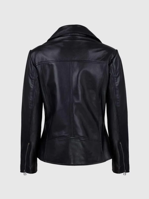 Buy Sheep Black Leather Jacket for Women - The Jacket Place