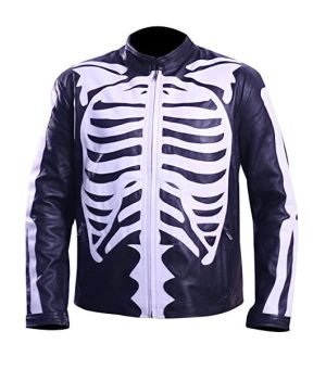 Buy Halloween Skeleton Leather Jacket on Sale