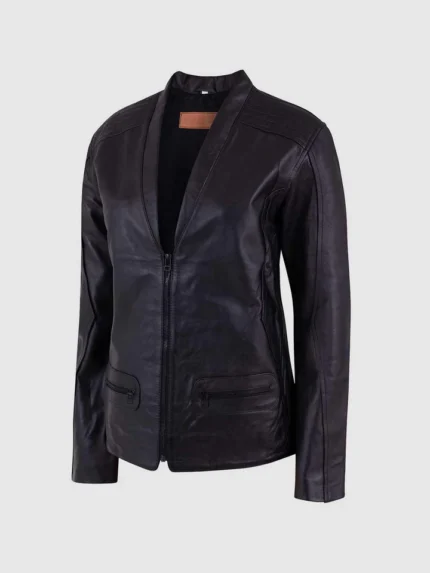 Buy Soft Black Leather Jacket for Women on Sale