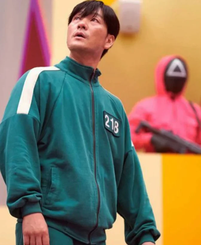 Squid Game Tom Choi Tracksuit Green Color