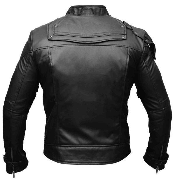 Shop Classic Star Lord Chris Pratt Black Leather Jacket - The Jacket Place