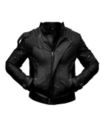 Buy Star Lord Chris Pratt Leather Jacket in Black