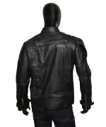 Classic Black Star Lord Chris Pratt Leather Jacket