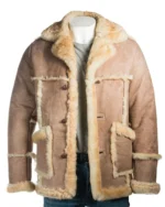 Men’s Sheepskin Beige Fur Coat on Sale