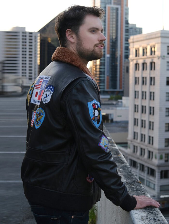 Buy Men's TopGun Leather Jacket - The Jacket Place