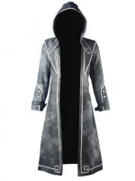 Buy Dishonored Corvo Attano Leather Hooded Coat in Black