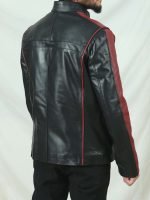 Men's Mass Effect N7 Motorcycle Leather Jacket Black Color - The Jacket Place