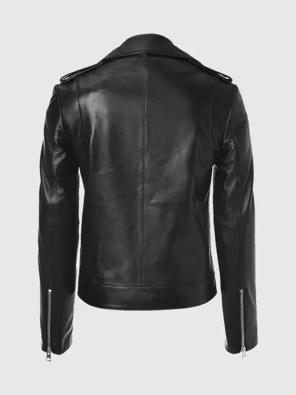 Buy Vortex Men's Black Biker Leather Jacket