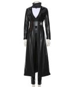 Buy Angela Abar Watchman Coat Black Hooded