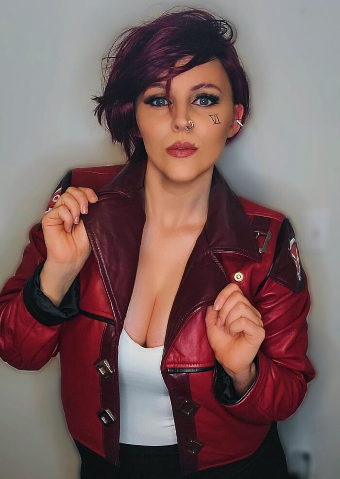 Buy Women's Arcane VI Red Leather Jacket - The Jacket Place