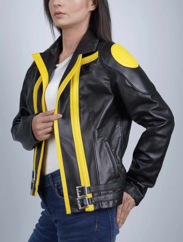 Buy Women's Pokemon Go Yellow Team Cosplay Leather Jacket