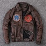Buy Air Force Flight Cowhide Genuine Leather Jacket - The Jacket Place
