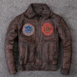 Buy Air Force Flight Cowhide Genuine Leather Jacket for Men - The Jacket Place