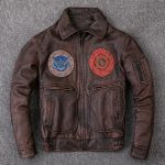 Air Force Flight Cowhide Genuine Leather Jacket - The Jacket Place