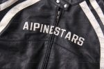 Alpine Stars Road Riding Cowhide Leather Jacket Black Color - The Jacket Place